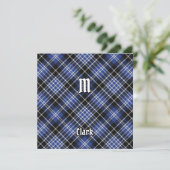 Invitation Clan Clark Tartan (Debout devant)