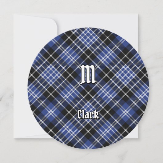 Invitation Clan Clark Tartan (Devant)