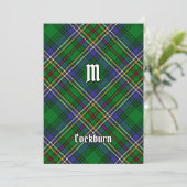 Invitation Clan Cockburn Tartan (Debout devant)