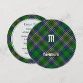 Invitation Clan Cockburn Tartan (Devant / Derrière)