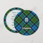 Invitation Clan Colquhoun Tartan (Devant / Derrière)