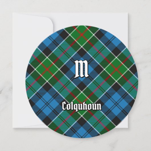 Invitation Clan Colquhoun Tartan (Devant)
