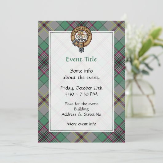 Invitation Clan Craig Crest (Debout devant)