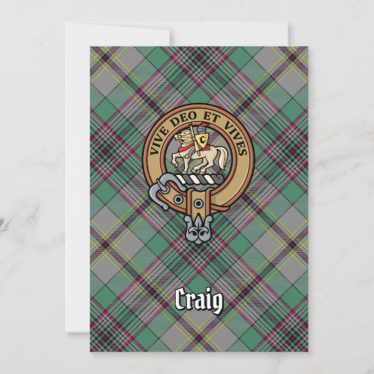 Invitation Clan Craig Crest (Dos)