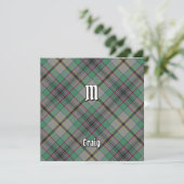 Invitation Clan Craig Tartan (Debout devant)