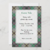 Invitation Clan Craig Tartan (Dos)
