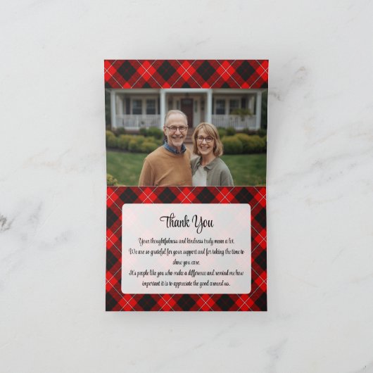 Invitation Clan Cunningham Crest over Tartan (Intérieur)