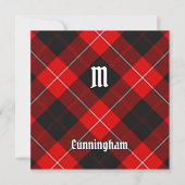 Invitation Clan Cunningham Tartan (Devant)