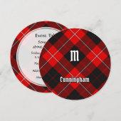 Invitation Clan Cunningham Tartan (Devant / Derrière)