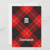 Invitation Clan Cunningham Tartan (Devant)