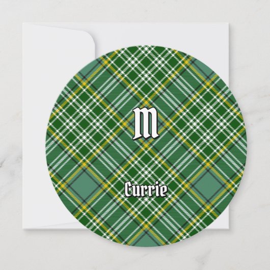 Invitation Clan Currie Tartan (Devant)