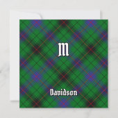 Invitation Clan Davidson Tartan (Devant)