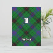 Invitation Clan Davidson Tartan (Debout devant)
