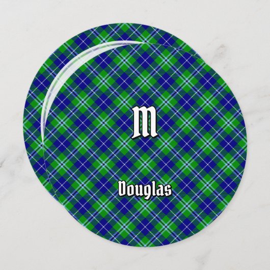 Invitation Clan Douglas Tartan (Devant / Derrière)