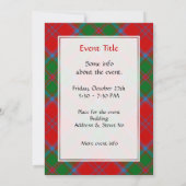 Invitation Clan Drummond Tartan (Dos)