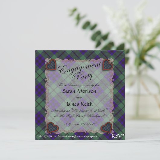 Invitation Clan écossais de Keith Tartan - Plaid (Debout devant)