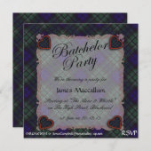 Invitation Clan écossais de Maccallum - Plaid (Devant / Derrière)