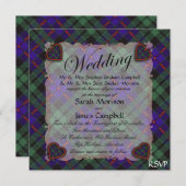 Invitation Clan écossais de Morrison tartan - Plaid (Devant / Derrière)