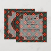 Invitation Clan écossais Kerr tartan - Plaid (Devant / Derrière)