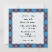 Invitation Clan Elliot Tartan antique (Dos)