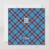 Invitation Clan Elliot Tartan antique (Devant)
