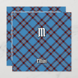 Invitation Clan Elliot Tartan antique