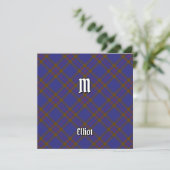 Invitation Clan Elliot Tartan moderne (Debout devant)