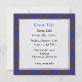 Invitation Clan Elliot Tartan moderne (Dos)