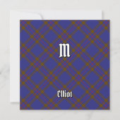 Invitation Clan Elliot Tartan moderne (Devant)