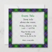 Invitation Clan Farquharson Tartan (Dos)