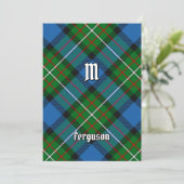Invitation Clan Ferguson Tartan (Debout devant)