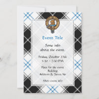 Clan Forbes Crest sur la robe Tartan