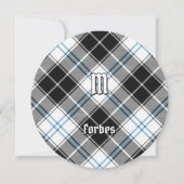Invitation Clan Forbes robe Tartan (Devant)