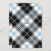 Invitation Clan Forbes robe Tartan (Devant / Derrière)
