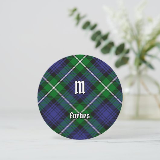 Invitation Clan Forbes Tartan (Debout devant)