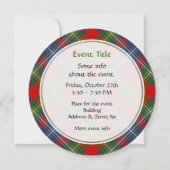 Invitation Clan Forrester Tartan (Dos)