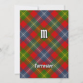 Invitation Clan Forrester Tartan (Devant)