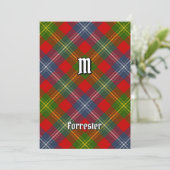 Invitation Clan Forrester Tartan (Debout devant)
