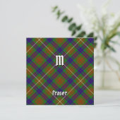 Invitation Clan Fraser Chasse Tartan (Debout devant)