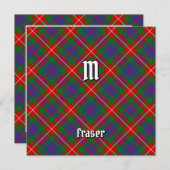 Invitation Clan Fraser de Lovat Tartan (Devant / Derrière)