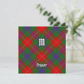 Invitation Clan Fraser Tartan (Debout devant)