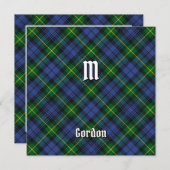 Invitation Clan Gordon Tartan (Devant / Derrière)