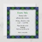 Invitation Clan Gordon Tartan (Dos)