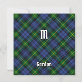 Invitation Clan Gordon Tartan (Devant)