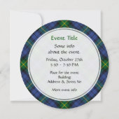 Invitation Clan Gordon Tartan (Dos)