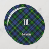 Invitation Clan Gordon Tartan (Devant / Derrière)