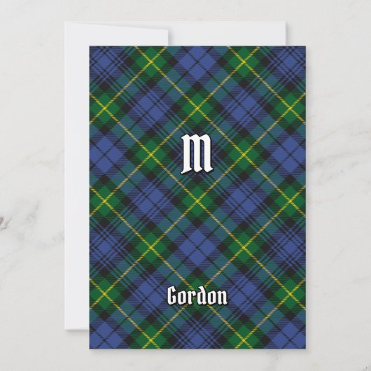 Invitation Clan Gordon Tartan (Devant)