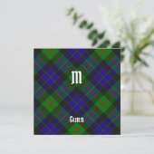 Invitation Clan Gunn Tartan (Debout devant)