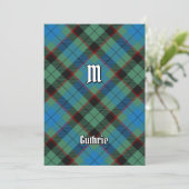 Invitation Clan Guthrie Tartan (Debout devant)
