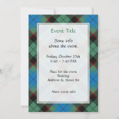 Invitation Clan Guthrie Tartan (Dos)